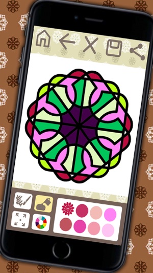 Coloring book Mandalas for adults – relax game of meditation(圖2)-速報App