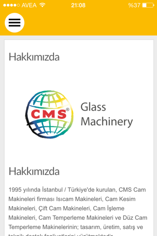 CMS  Glass Machinery screenshot 2