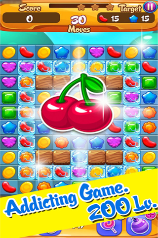 Candy Garden Blitz - Connect sweet fruits line & link sugar and jelly for Family And Friends screenshot 3