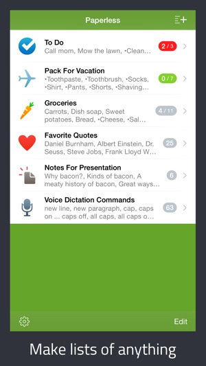 Paperless: Lists + Checklists(圖1)-速報App