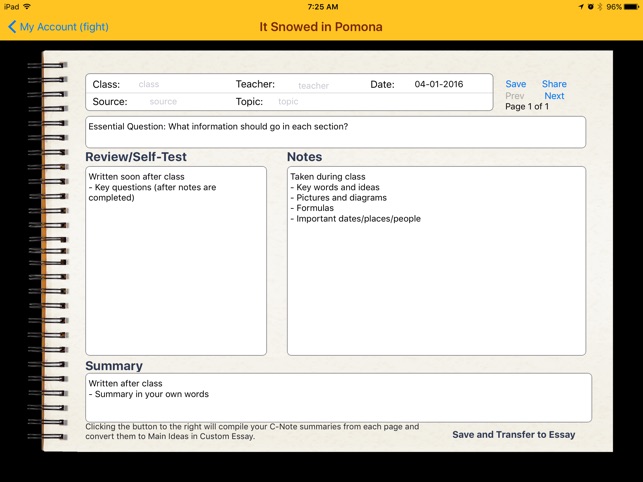 Cornell Notes-by iGoWrite(圖2)-速報App