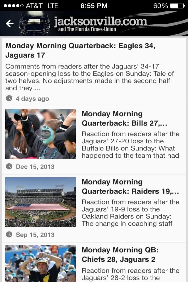 Jacksonville Jaguars - Florida Times-Union screenshot 2