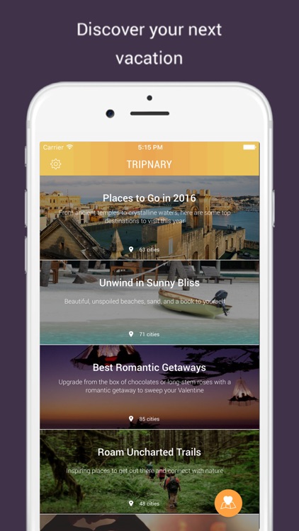 Tripnary - Find great places to travel based on your flight budget