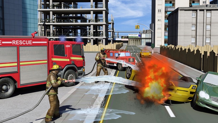 FireFighter truck driver real hero emergency parking screenshot-3