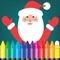 Icon Santa Calus coloring and ABCs - 123s  activities kids games