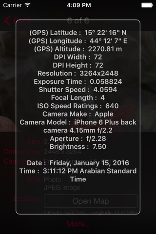 Photo-Info  | خصائص الصور  (Size - Dimensions - Video Duration - Capturing Date and Location) screenshot 3