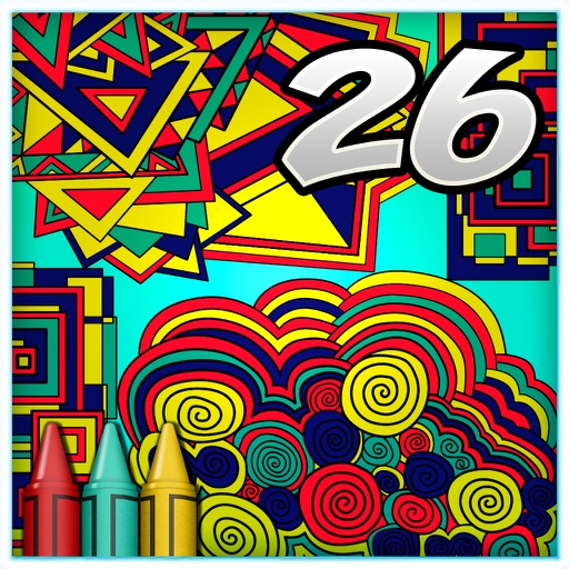 Coloring Book 26: Geometric Designs iOS App