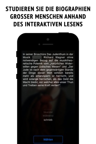 Wagner - interactive biography screenshot 2