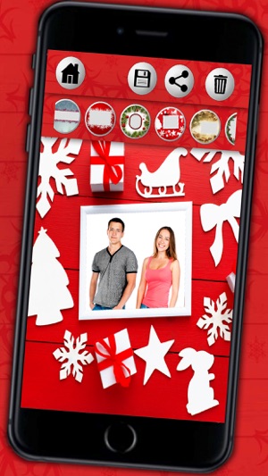 Christmas Frames for photos to design Christmas cards and wi(圖4)-速報App