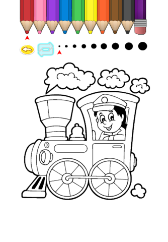 Kids Coloring Book - Cute Small Car Fukushima screenshot 4
