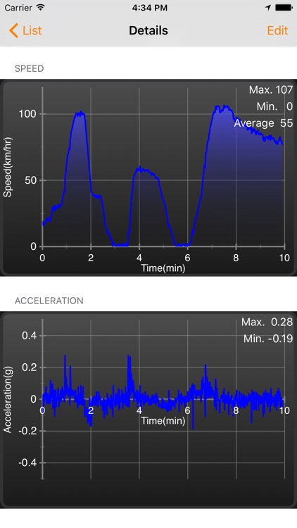 Speedometer Plus - Record distance, speed, acceleration and more... screenshot-4