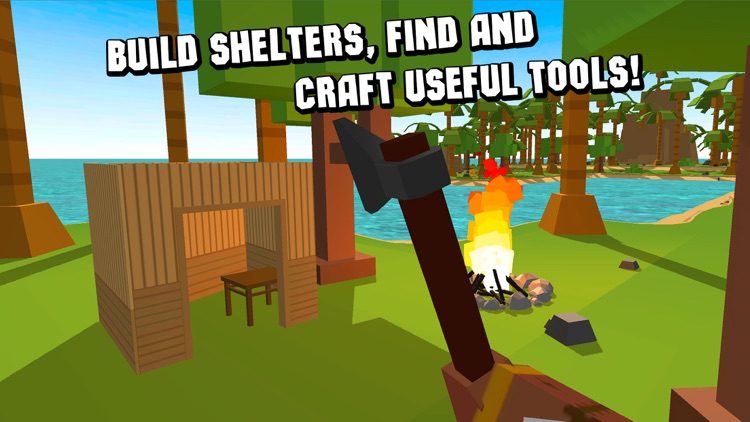 Pixel Island Survival Simulator 3D Full screenshot-3