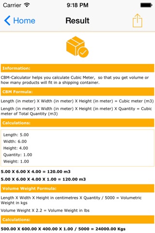 CBM Calculator - Calculate CBM for shipping screenshot 3
