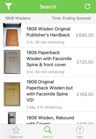 Wisden Search screenshot 2