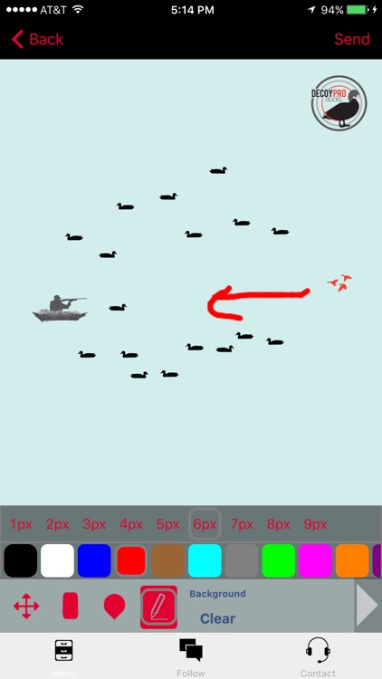 Duck Hunting Diagram Builder-Duck Hunting Spreads screenshot-3