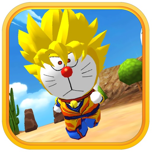 3D Super-Hero Battle Run - Doraemon of Goku Super-Saiyan Dragon-Ball Z Dokkan Edition