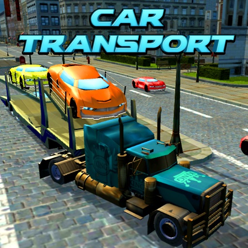 Car Transport Trailer Truck 4D Icon