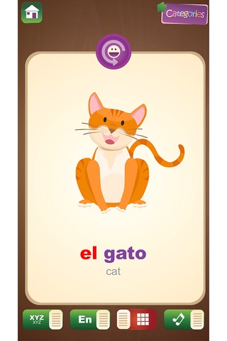 Spanish Learning Flash Cards screenshot 2