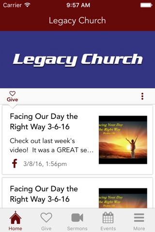 Legacy Church MB screenshot 2