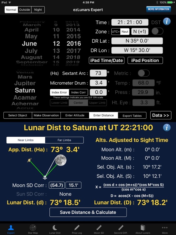 ezLunars Celestial Navigation