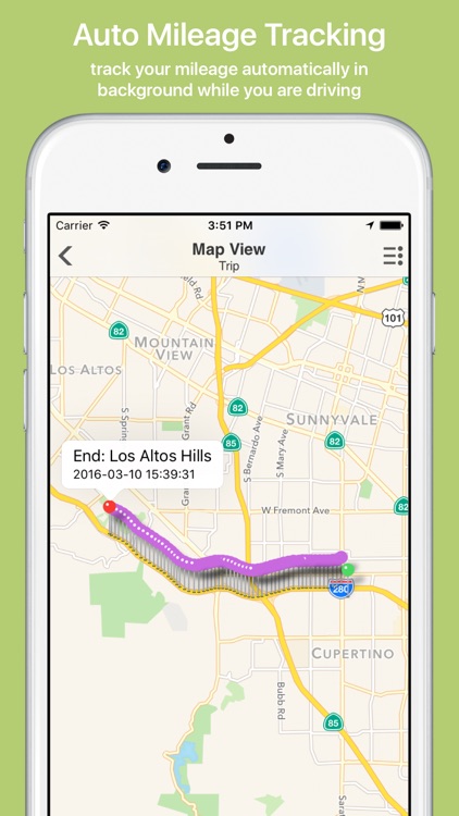 Mile Cloud: mile tracker automatic mileage log for tax deduction with google/apple maps integration