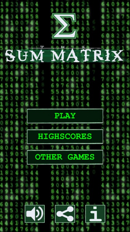 Sum Matrix Numbers Puzzle