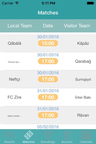 InfoLeague - Information for Azerbaijani Premier League - Matches, Results, Standings and more screenshot 3