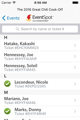 Event Check-In for Constant Contact screenshot 2
