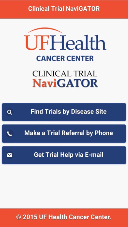 UF Health Cancer Center Clinical Trial NaviGATOR