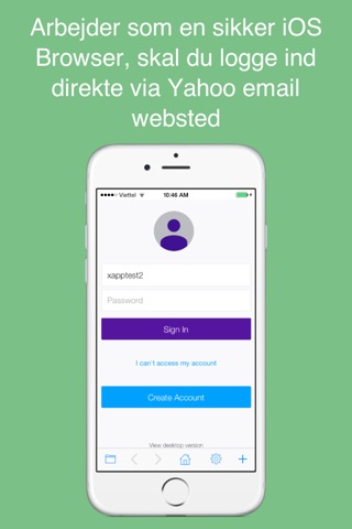 Safe web for Yahoo: secure and easy email mobile app with passcode. screenshot 2