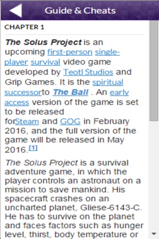 Game Guide for The Solus Project version screenshot 2