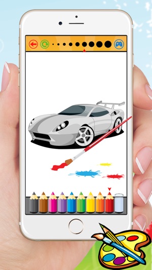 Sport Car Coloring Book Vẽ Xe cho mầm non trai