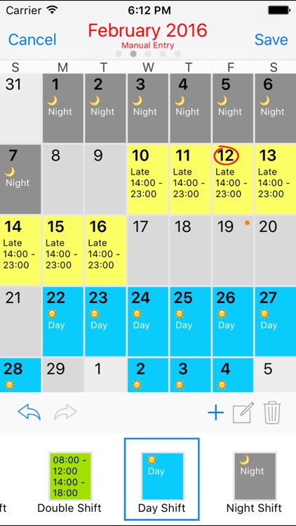 Rota Calendar - Work Shift Manager