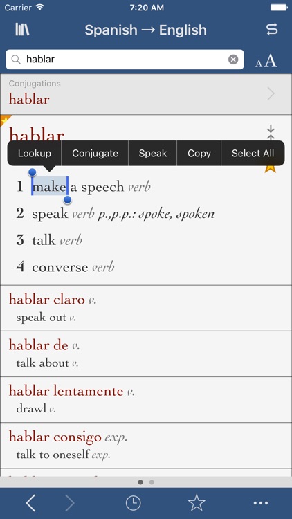 Spanish-English Translation Dictionary and Verbs