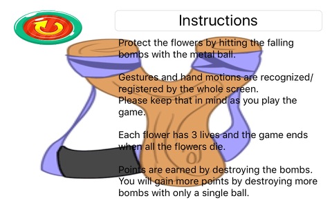 Flower Defence - Protection Against Falling Bombs screenshot 2