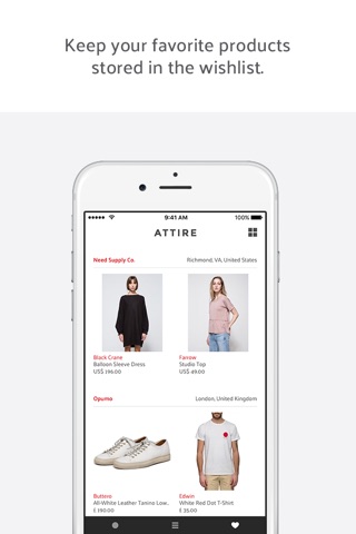 Attire | shop the world’s most influential stores in one place. Menswear & Womenswear. screenshot 2