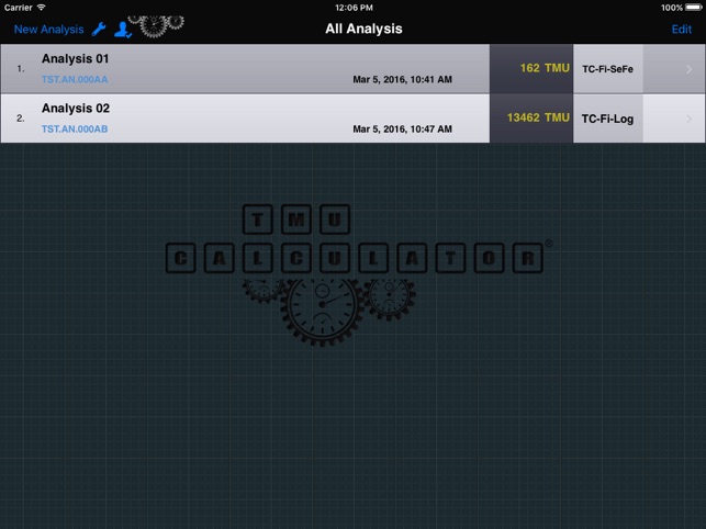 TMU Calculator