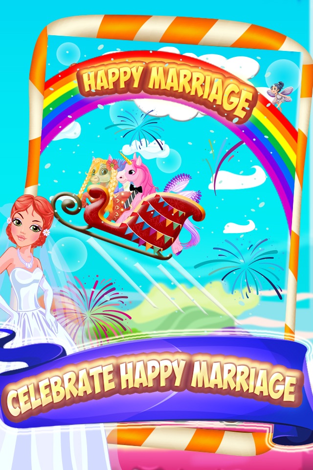 Unicorn & Pony Wedding Day - A virtual pet horse marriage makeover game screenshot 3