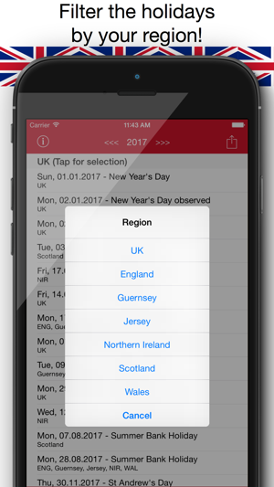 Holiday Calendar United Kingdom 2016 - National and local ba(圖3)-速報App