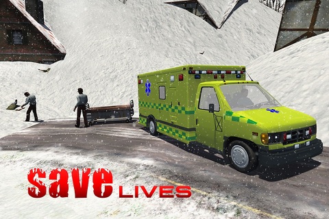 Snow Rescue 911 – An Emergency Ambulance driving Simulator screenshot 3