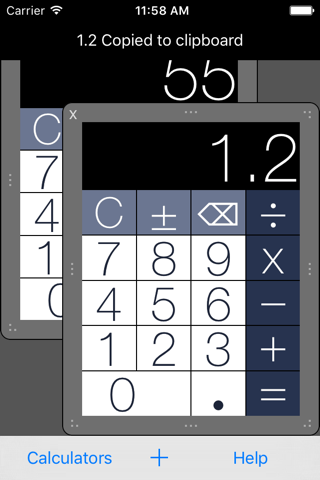 Multiple Resizable Calculators screenshot 2
