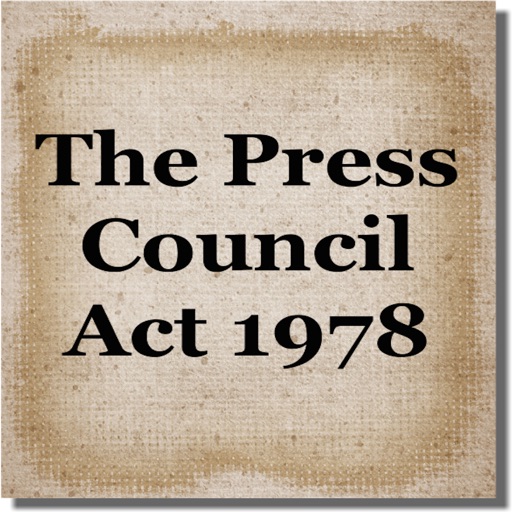 The Press Council Act 1978 icon