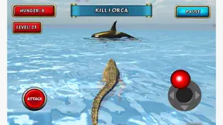 Screenshot 5 Crocodile Sim Beach Hunt iphone