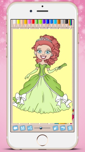 Royal Princess Coloring Book - Paint fairy tale princesses(圖5)-速報App