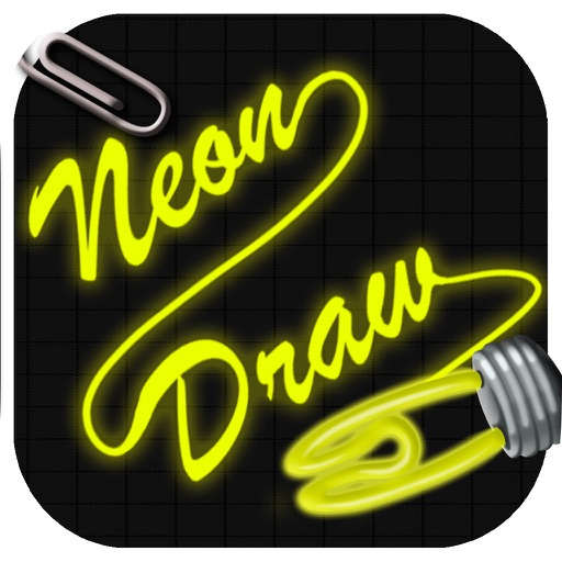 Neon Draw - Make drawings and create notes with neon tubes’ colors. icon