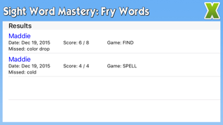 How to cancel & delete Sight Word Mastery: Fry Words from iphone & ipad 4