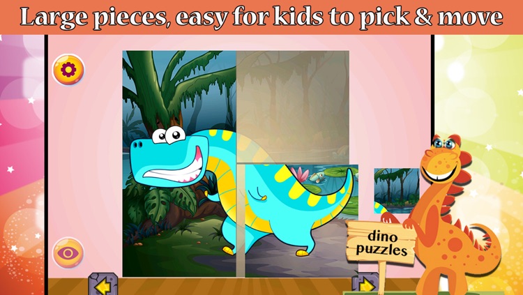 Dinosaurs Jigsaw Puzzle Games For Kids screenshot-3