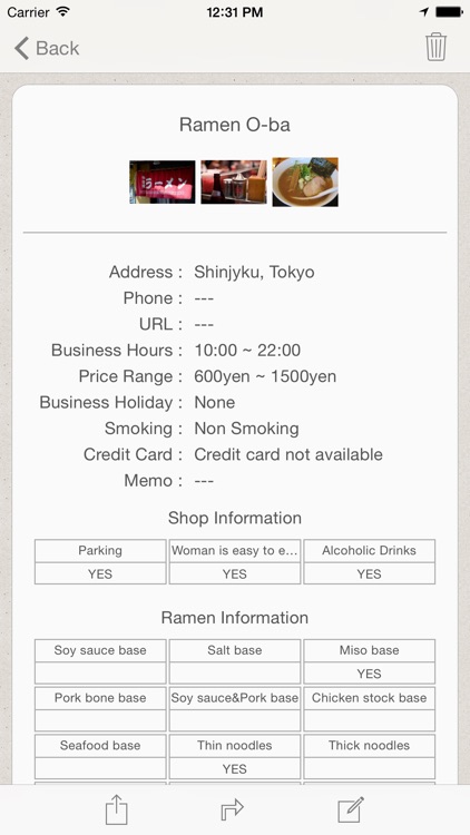 Ramen　Shop MAP review&info sharing