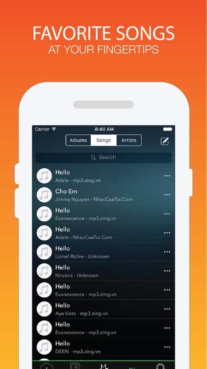MoMo Music -  Extra Device Audio Storage, Streamer, Media Player & Listener for Cloud Drives screenshot-3