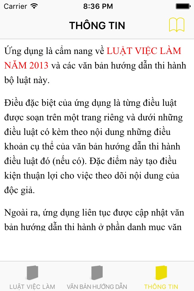 Luật Việc Làm 2013 screenshot 3